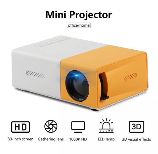 YG300 Mini Portable Multimedia Projector Full HD 1080P Home Theater - ShopBox 